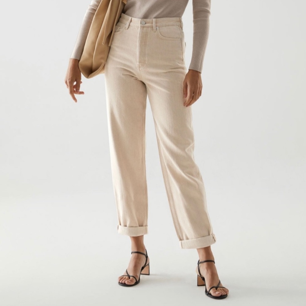 COS tapered high rise ankle length jeans
